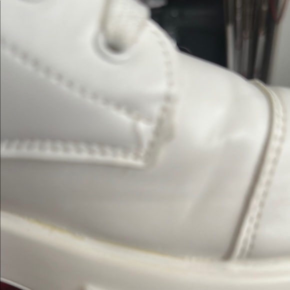 Faux Prada White Combat boots swap for christyjustice only! - Picture 3 of 9